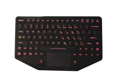 China Vehicle Mounting 89 Key rubberized Military Keyboard With VESA Mounting Holes supplier
