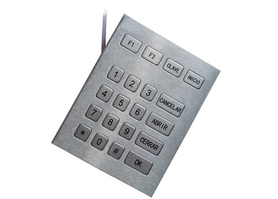 China Outdoor 4 X 5 Numeric Key Pad By Industrial Metal With TTL Cable supplier