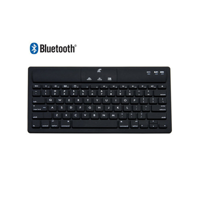 Bluetooth wireless black color medical silicone rubber keyboard for tablet / MID supplier