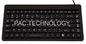 Black USB Antibacterial IP68 medical silicone keyboard only with dustproof supplier