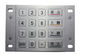 Rugged vandal proof waterproof metallic 16 keys vending machine keypad supplier