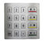 Vandalism proof kiosk 4 x 4 keys industrial metal keypad for access control application supplier
