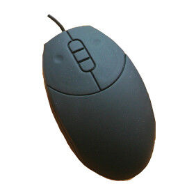 red medical mouse EMC with scroll button and USB cable supplier