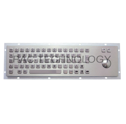 PS2 panel mount industrial keyboard with 38 mechanical or optical trackball supplier