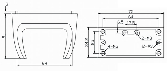 Rugged magnetic phone fork for phone system, vandal proof stainless steel fork supplier