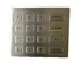 Weather proof oil proof  16 keys USB ESD industrial metal keypad with flat design supplier