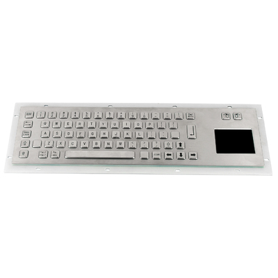 IP65 rear panel mounting durable metal industrial keyboard with sealed touchpad supplier