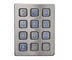 Weather proof illuminated 12 keys stainless steel access door control keypad with CE cert supplier