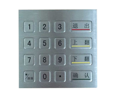 Factory supply RS232 keypad with customs keyboard layout, stainless steel material supplier