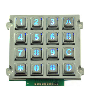 Factory supply white backlight industrial phone keypad with arrow keys supplier