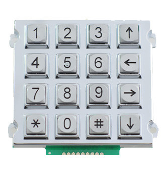 Factory supply white backlight industrial phone keypad with arrow keys supplier