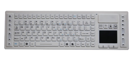 2.4Ghz wireless medical keyboard with waterproof mouse pad antibacterial supplier