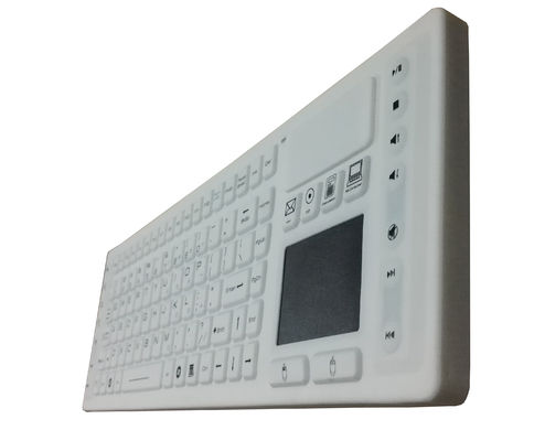 2.4Ghz wireless medical keyboard with waterproof mouse pad antibacterial supplier