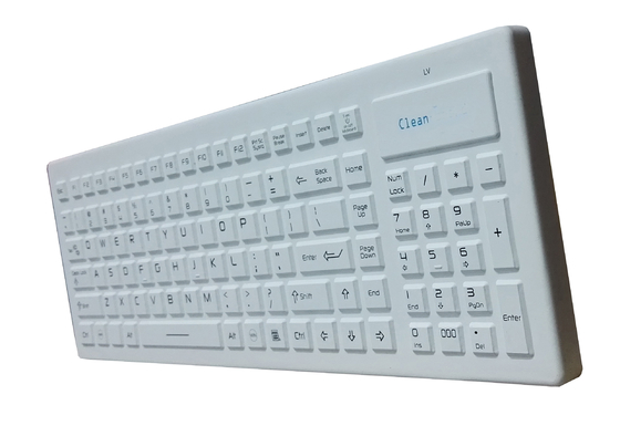 2.4Ghz wireless washable medical keyboard by silicone rubber, 5 sec to lock supplier