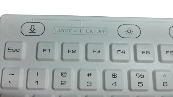 Illuminated industrial IP68 washable keyboard with touch screen mouse for medical supplier