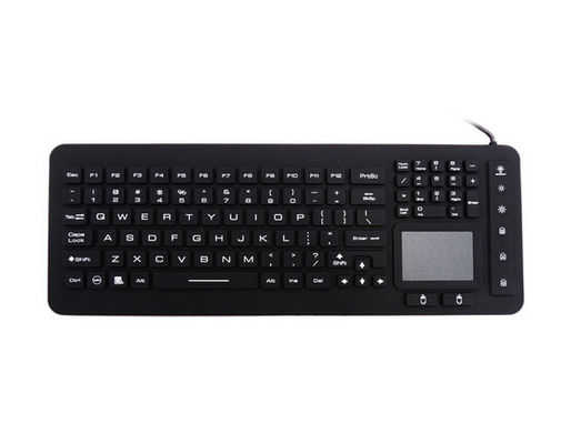 Antibacterial IP68 medical keyboard mouse with oil proof touchpad supplier