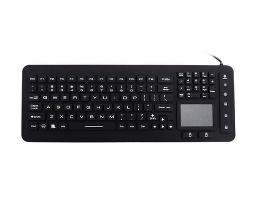 Dishwasher safe silicone full size LED keyboard mouse combos with IP68 protection supplier