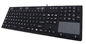 Illuminated industrial IP68 washable keyboard with touch screen mouse for medical supplier