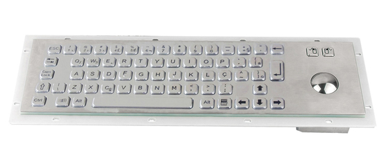 IP65 vandal proof industrial metal CNC keyboard with trackball for kiosk application supplier