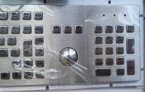 Full keyboard function industrial metal keyboard with separate keypad and function keys supplier