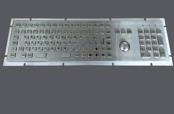 Full keyboard function industrial metal keyboard with separate keypad and function keys supplier