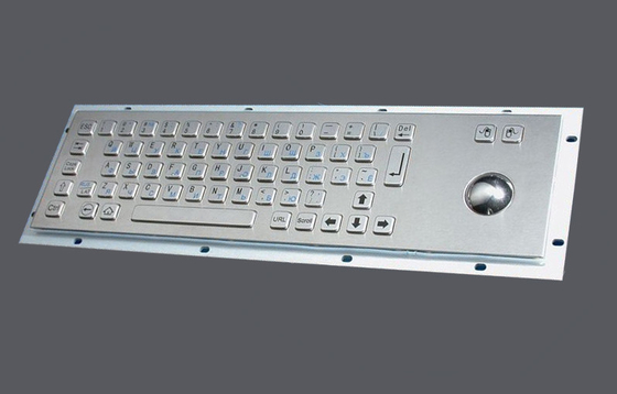 IP65 vandal proof industrial metal CNC keyboard with trackball for kiosk application supplier