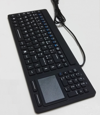 Antibacterial IP68 medical Hegelian keyboard with tracking pad and European language supplier