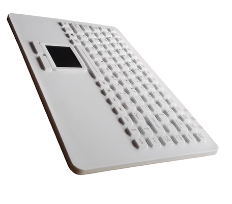 Ip68 Waterproof Medical Computer Keyboard With Built-In Trackpad Mouse And Usb Cover supplier