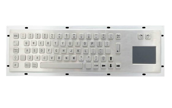 IP65 rear panel mounting durable metal industrial keyboard with sealed touchpad supplier