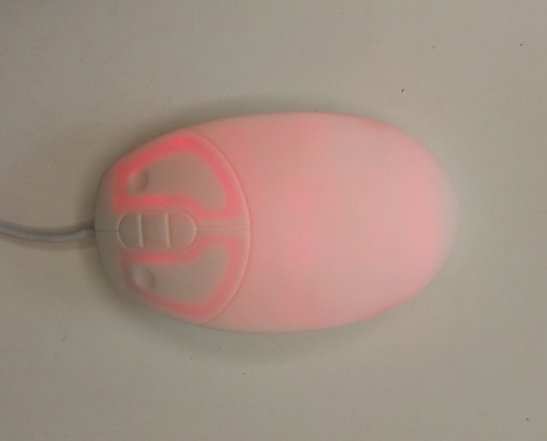 IP68 waterproof nano silver antibacterial optical medical mouse with USB cap supplier