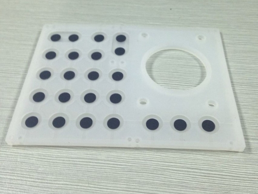 Customs size silicone membrane sheet with carbon included for keypad or keyboard supplier