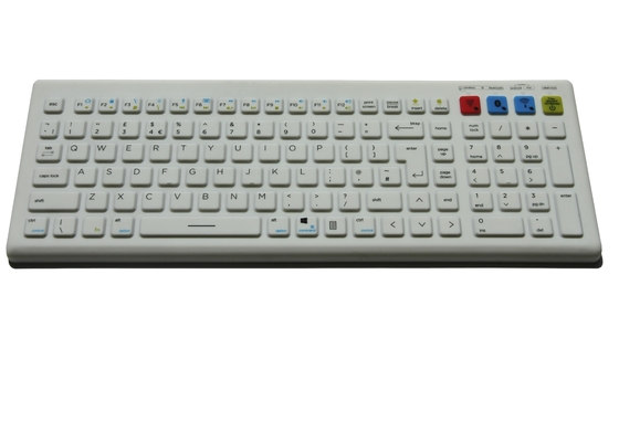 2.4G Bluetooth wireless washable medical keyboard by silicone material supplier