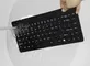 Black USB Antibacterial IP68 medical silicone keyboard only with dustproof supplier