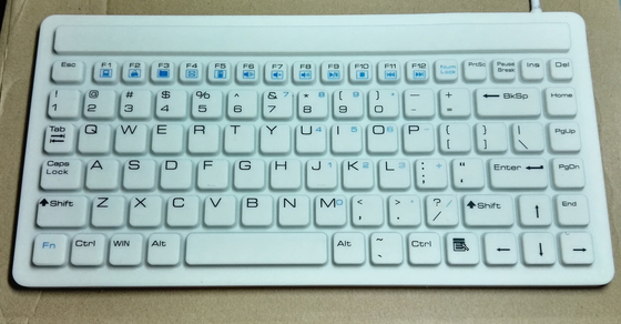 Russian antibacterial IP68 washable medical silicone keyboard with dishwasher safe supplier