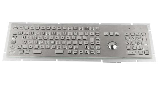 Full keyboard function industrial metal keyboard with separate keypad and function keys supplier