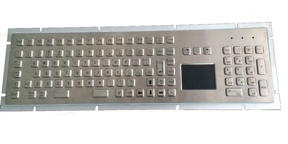 China OEM industrial keyboard stainless with embedded touchpad and PS2 cable supplier