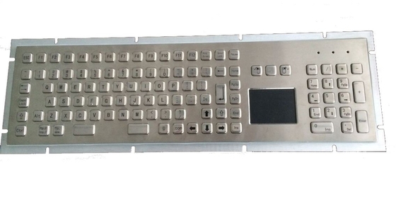 Manufacturer industrial stainless steel metal keyboard with built-in touchpad PS2 supplier