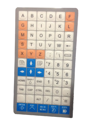 Special customs membrane keyboard with flat keys, customized layout supplier from China supplier