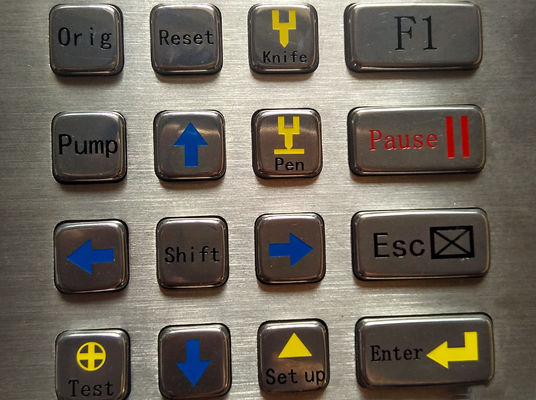 panel mount industrial keyboard IP65 with 18 keys and tracking ball supplier