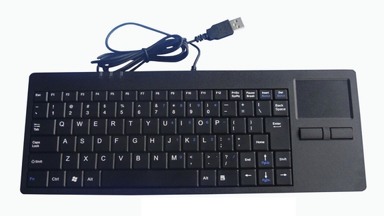 High quality mini desk medical keyboard with integrated touchpad and extra USB port supplier