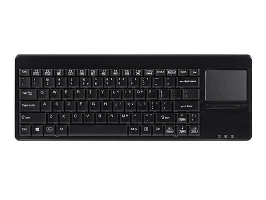 Compact industrial keyboard with touchpad in front and extra USB port supplier