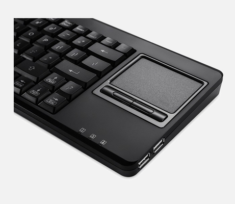 Compact industrial keyboard with touchpad in front and extra USB port supplier