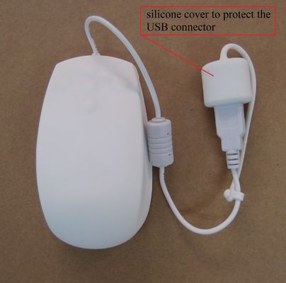 UK medical mouse with waterproof USB cap, medical mouse with SGS antibacterial supplier