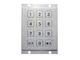 4 holes mounting waterproof customs flat keypad and accessories with 12 keys supplier