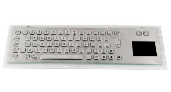 Rear panel mounted kiosk metal  keyboard with sealed touchpad from factory supplier