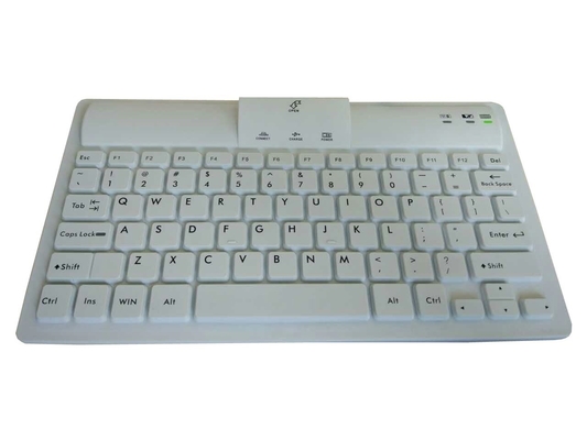 Bluetooth industrial wireless washable keyboard with USB rechargeable Li-ion battery supplier