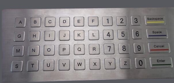 40 keys industrial metal keypad with stainless steel flat keys for kiosk parking system supplier