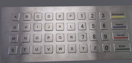 outdoor industrial metal keypad with stainless steel 40 flat keys for kiosk parking system supplier