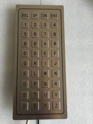 panel mount industrial keyboard horizontal with 40 keys stainless steel buttons for parking supplier