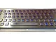 IP65 illuminated metallic kiosk industrial keyboard with trackball, OEM keyboard supplier
